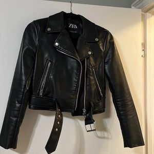 Zara leather jacket